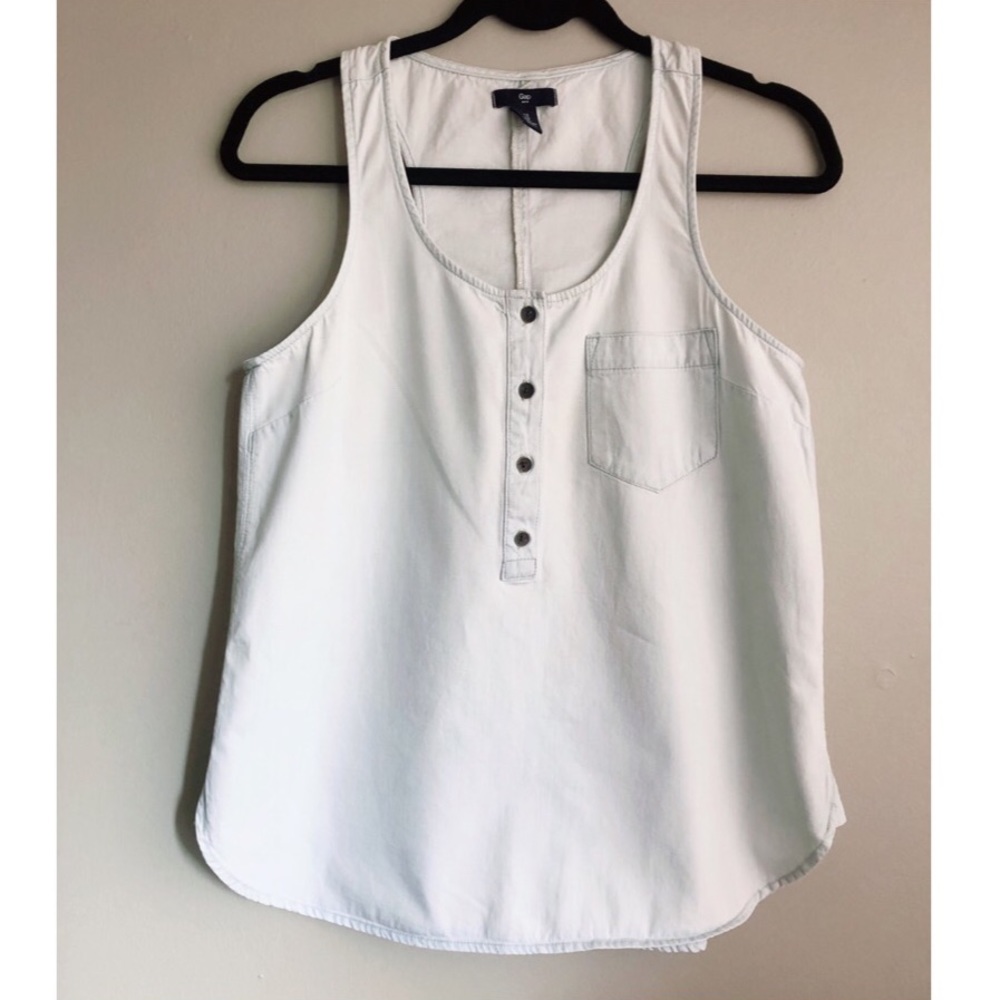 GAP | Chambray Denim Style Tank Top